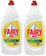 FAIRY PLUS DISHWASH LEMON 600MLX2