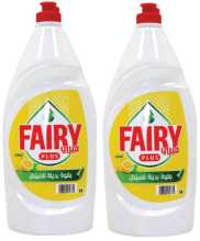 FAIRY PLUS DISHWASH LEMON 600MLX2