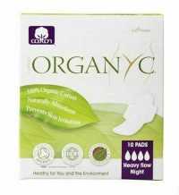 ORGANYC SANITARY PADS W WINGS HF 10S