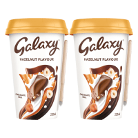 Galaxy Chocolate Milk Hazelnut 220ml, pack of 2