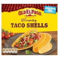 OLD EL PASO 12 Crunchy Taco Shells 156g