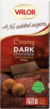 VALOR Dark Choco with Truffle No Sugar 100g