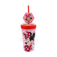 STOR Square Water Bottle Minnie So Edgy Bows 530ml
