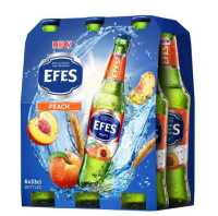 EFES NON ALCHL BEER PEACH BTTLE 6X330M