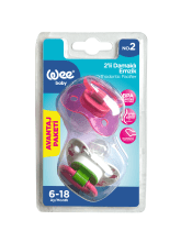 Wee Baby Twin Soother 2Pcs Kod-438  Assorted Design & Colours