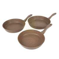 Bonera Frypan Brown (20-24-28cm) 3pc Set