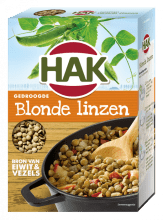 Hak Dried Blonde Lentils Box 500G