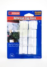 Fixon Adhesive Cup Hook 6Pc 1014