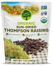 HAPPY VILLAGE ORGANIC RAISINS 198G