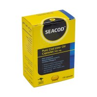SEACOD Pure Cod Liver Oil Capsules 300mg,100pcs