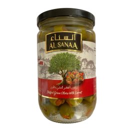 AL SANAA Stuffed Green Olives With Carrots 600g