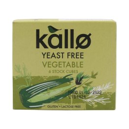 Kallo Yeast Free Vegetable Stock Cube 66G