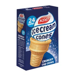 KDD ICE CREAM CONE CRUNCHY CUP 24S 108G