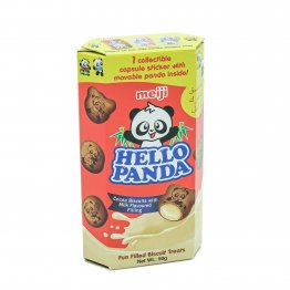Meiji Hello Panda Cocoa Biscuit With Milk Filling Flavour Pack 50g