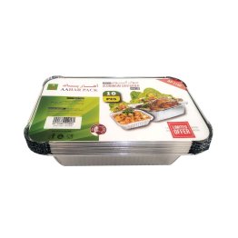 AAHAR Pack Aluminum Container with Lid 10's