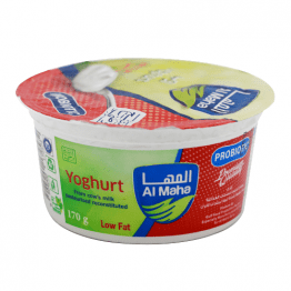 AL MAHA Plain Yoghurt Low Fat 170g