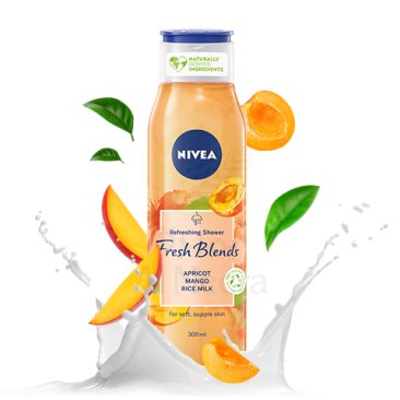 Nivea Bodywash Shower Fresh Apricot 300Ml