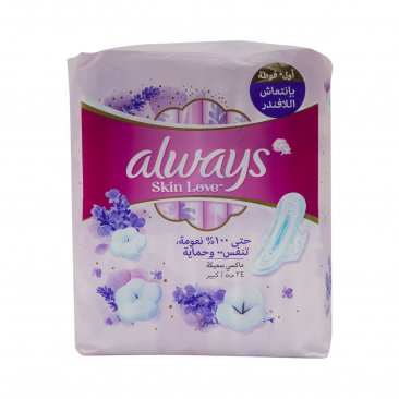 Always Skin Love Maxi Thick Large Scented Pads 24pcs