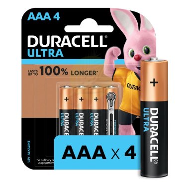 DURACELL Ultra POWER Monet Battery Aaa4 4Pcs