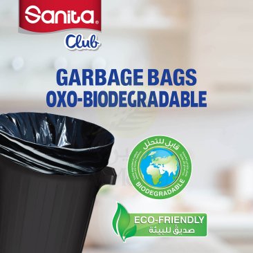 SANITA Club Garbage Bag Bio 80X110Cm 55Gallon 15Pcs
