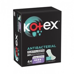 Kotex Liners Antibacterial Long 44'S
