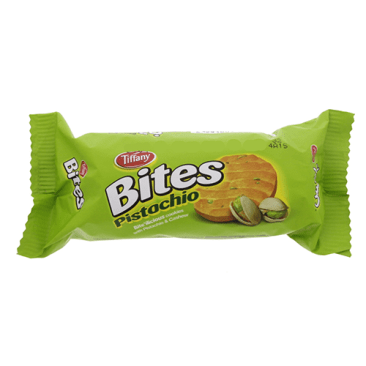 TIFFANY BITES PISTACHIO BISCUIT 90 GM