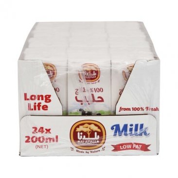 BALADNA Low Fat Milk Long Life 200ml x 24