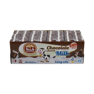 BALADNA FLAVORED UHT MILK CHOCOLATE 200MLX24