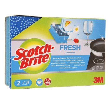 SCOTCH BRITE Fresh Non-Scratch Scrub Sponge Ns 2Pck