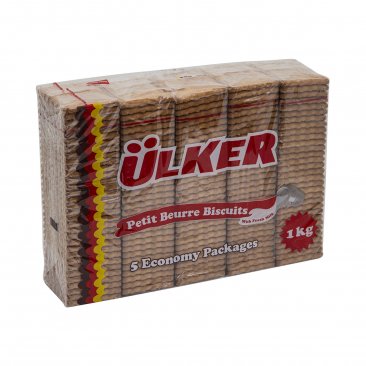 ULKER Petit Beurre Biscuits Pack 5Pcs,1kg