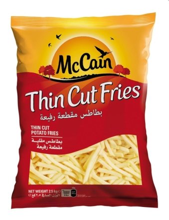 McCAIN Frozen French Fries Thin Cut 2.5kg