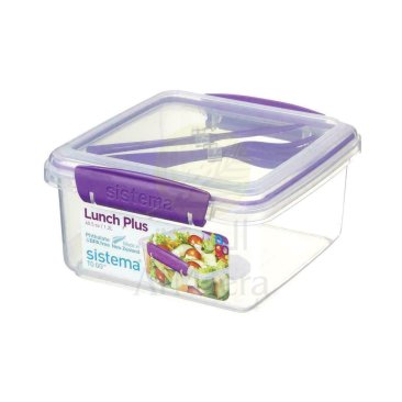 SISTEMA Plastic Foodsaver Lunch Plus-To-Go 1.2L